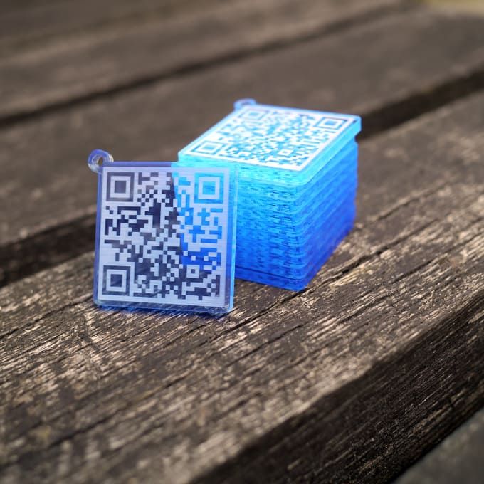Underlaser: I Will Make A Personalized Qr Code Keychain With Your Url For $5 On Fiverr.com