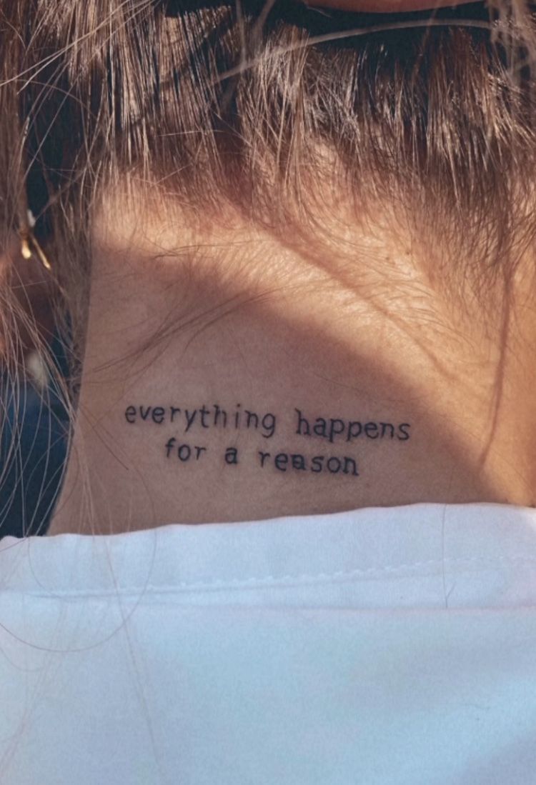 Tatoo - Everything Happens For A Reason