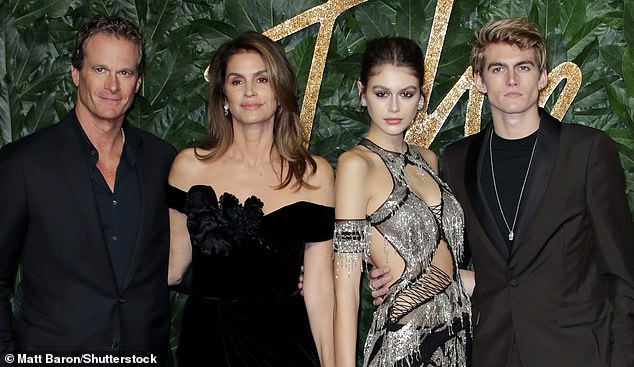 Cindy Crawford - Nepo Babies Stepping Out Of Parents Shadows: From Gemma Owen To Brooklyn Beckham And Maya Hawke's daughter Kaia Gerber (pictured together centre), 21, followed her supermodel mother into the industry as a teenager