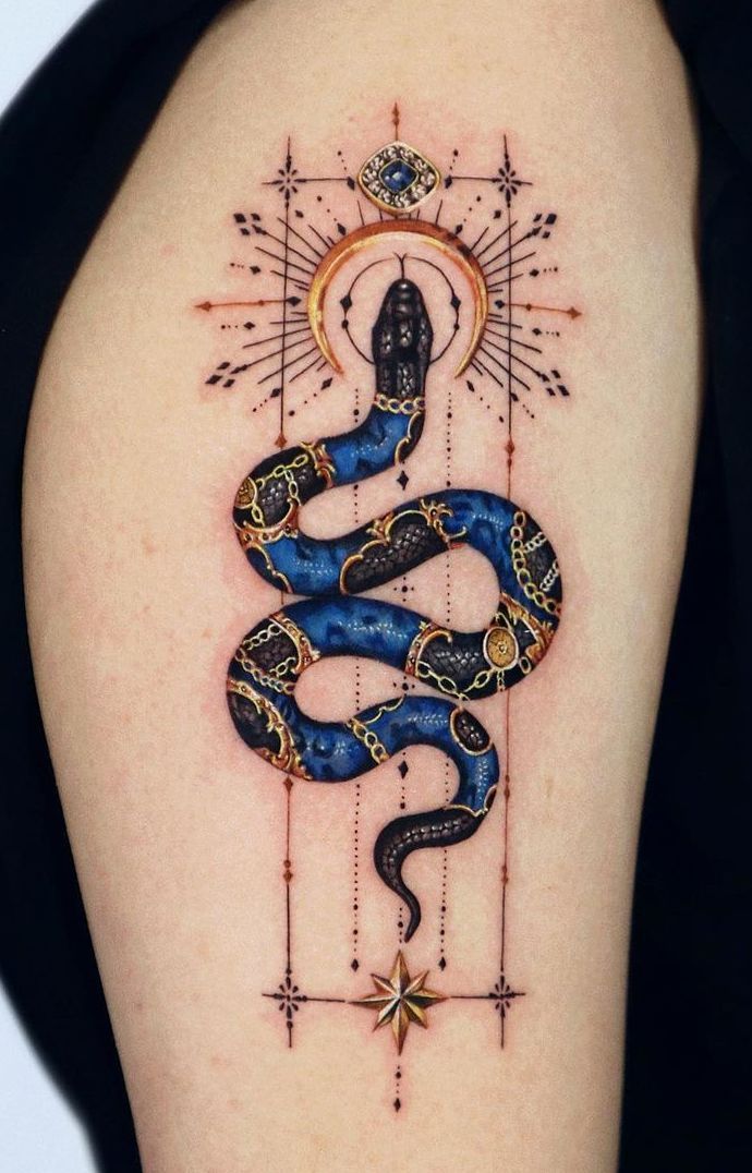 Put Your Skin In The Game With These Awesome Snake Tattoos