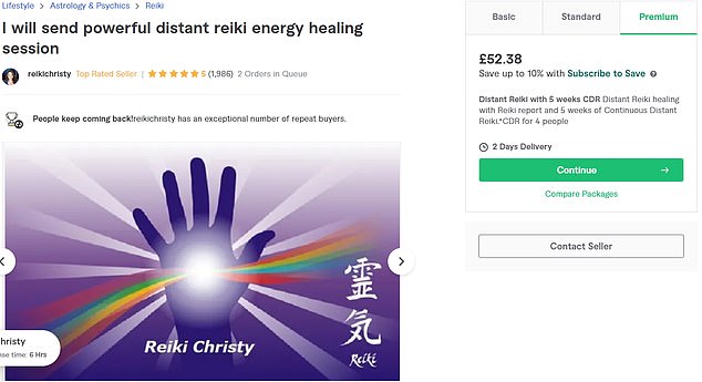 Some healers on Fiverr offer to send waves of healing energy over great distances using Reiki a Japanese alternative medicine for £10 a week - The Witches Selling 'healing Spells' For Cancer And Obesity