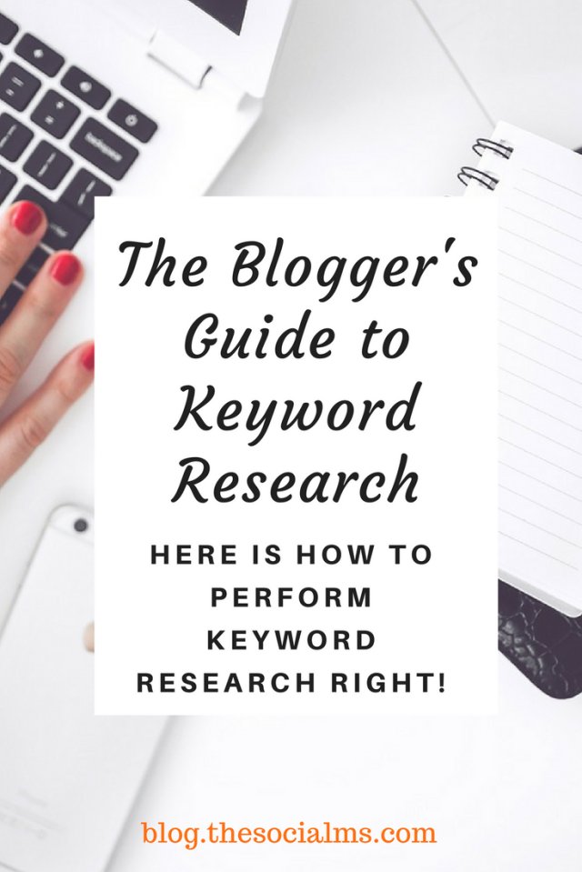 The Blogger's Guide To Keyword Research