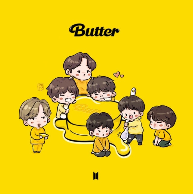 BTS Butter Cute Chibi Fanart By _ickwr