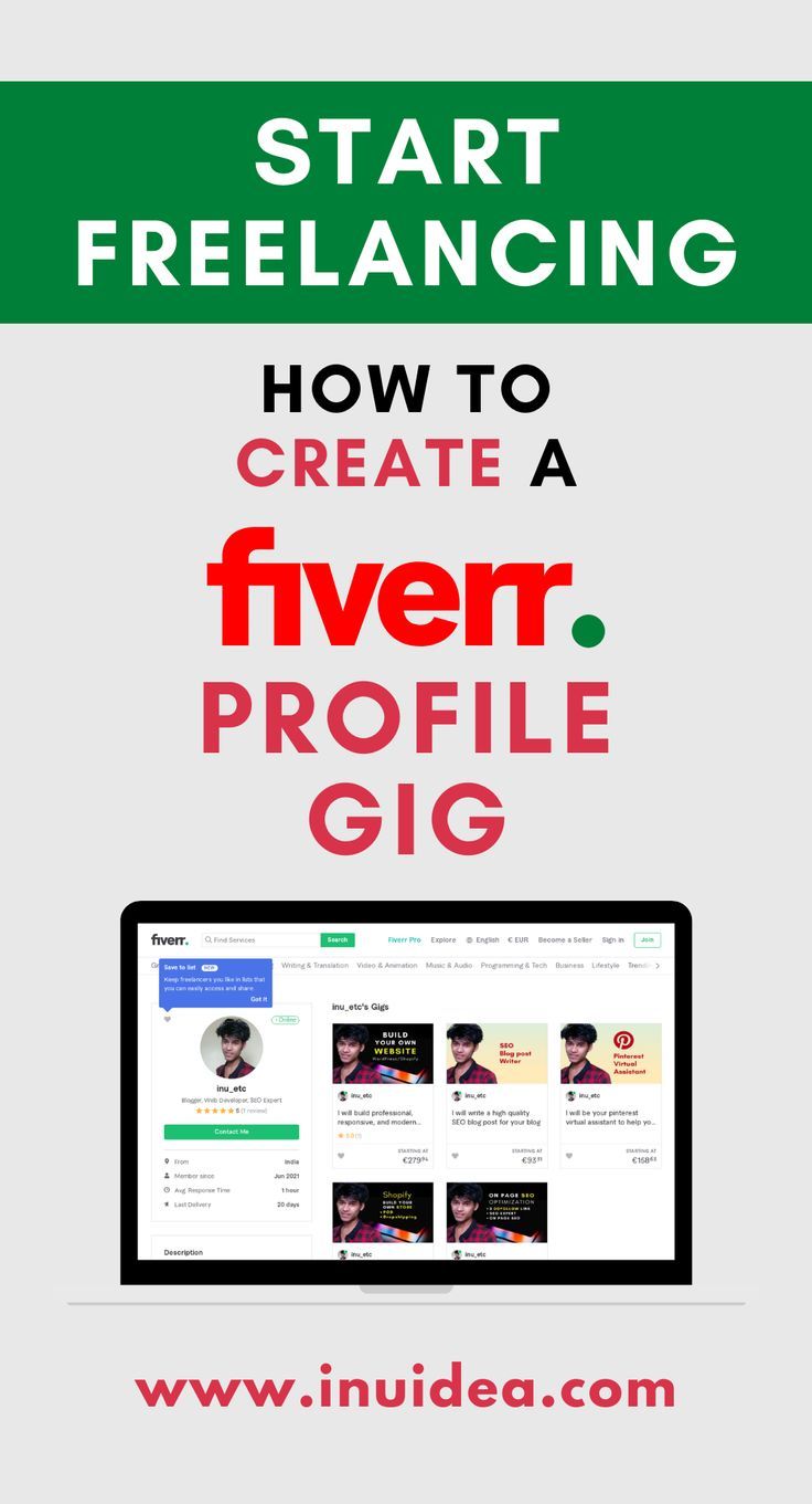 Start Freelancing - How To Create A Fiverr Profile And Gig