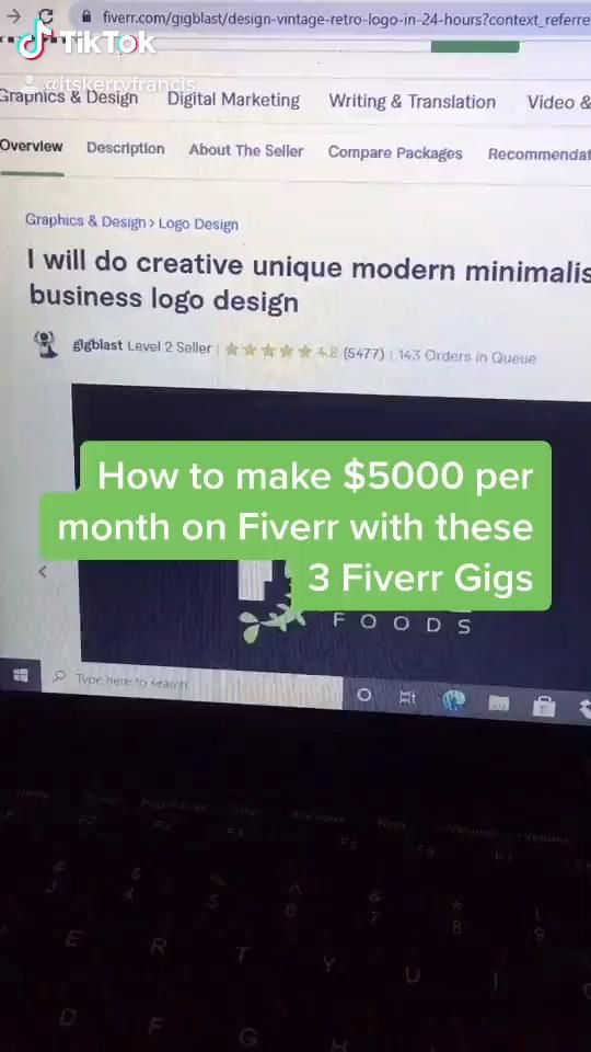 Make $5000 Per Month On Fiverr