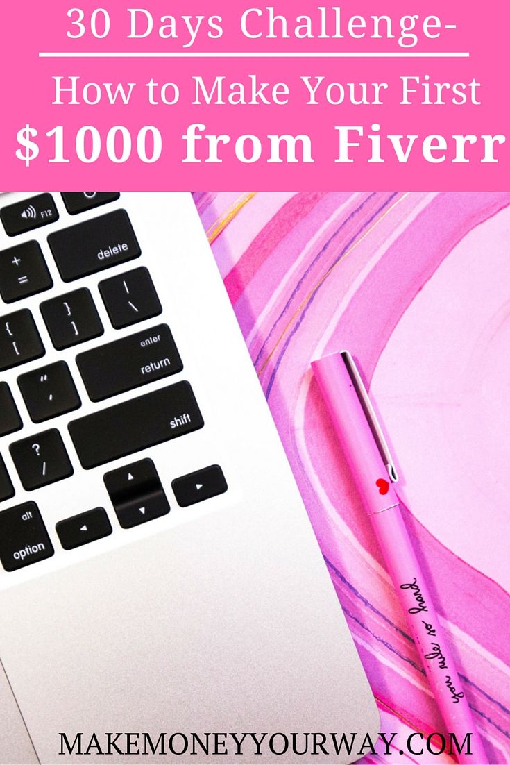 30 Days Challenge- How To Make Your First $1000 From Fiverr - Make Money Your Way